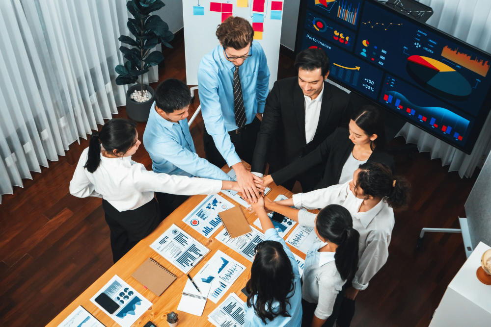 Accounting team at work